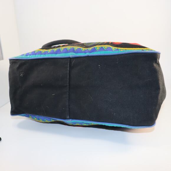 Laurel Burch Colorful Cat Tote Bag w/ Matching Zip Pouch - Picture 6 of 8